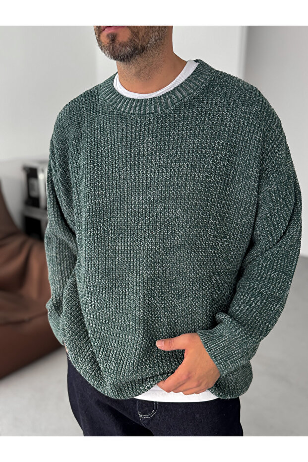 Haki Örme Kazak BRY-50-17 - 3