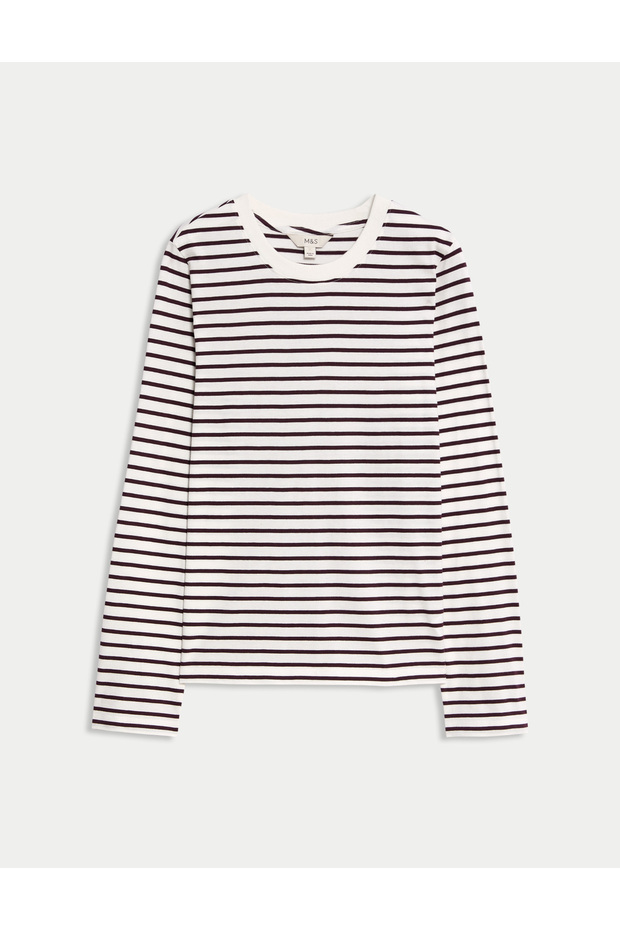 Pamuklu Basic Uzun Kollu Tişört - 2