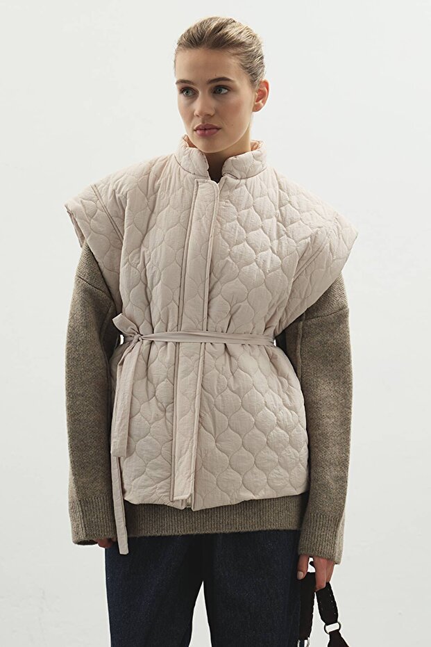 Kapitone Taş Yelek - 1