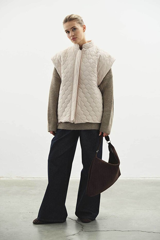 Kapitone Taş Yelek - 4