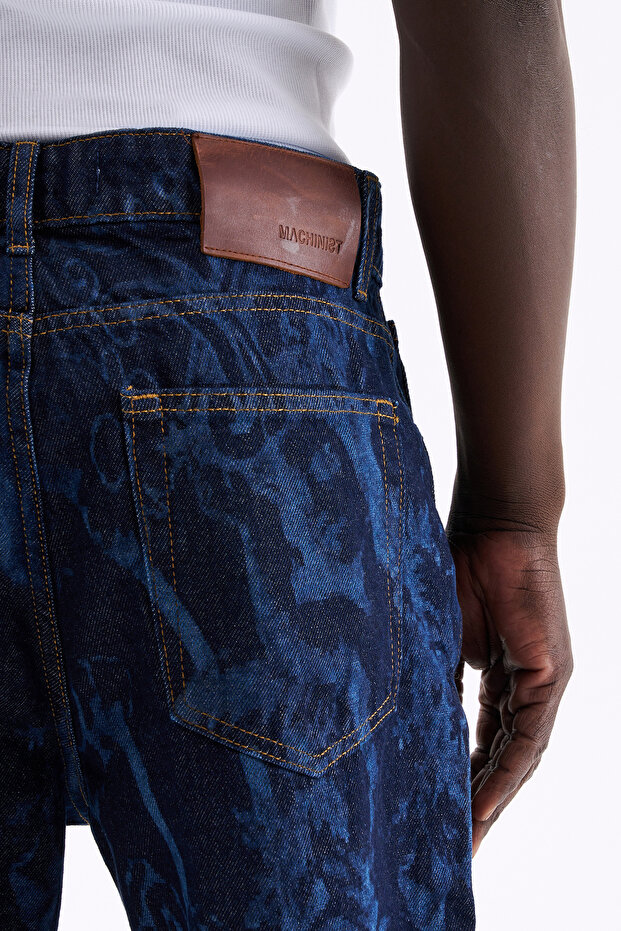 Baroque Patterned Jean Angel Patterned - 5
