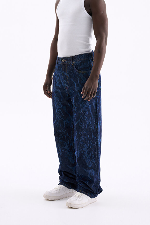 Baroque Patterned Jean Angel Patterned - 3