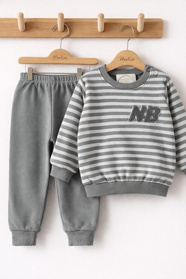 Baby Cotton 2-Piece Set – Sweatshirt and Bottom Set, Soft Comfortable Casual Wear