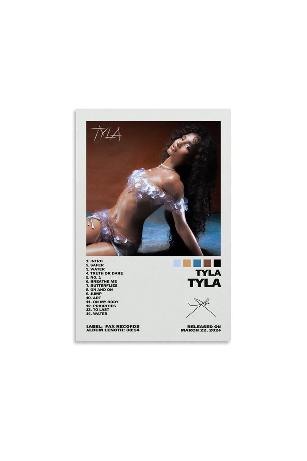 ALAYRA Yuhuangau Singer Tyla Album Poster Canvas Art Painting Decor Wall Posters Bedroom Gym Decorative Gift (), Unframe-style-161X40.6 CM