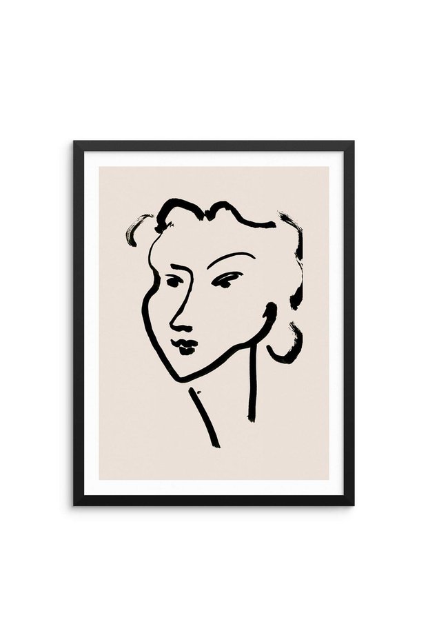 ALAYRA Sincerely, Not Henry Matisse Gallery Wall Abstract Art Print Visages Poster 11"x14" UNFRAMED Mid- Century Home Decor Artwork for Bedroom Entryway or Living Room (OPTION 3)25.4X25.4 CM
