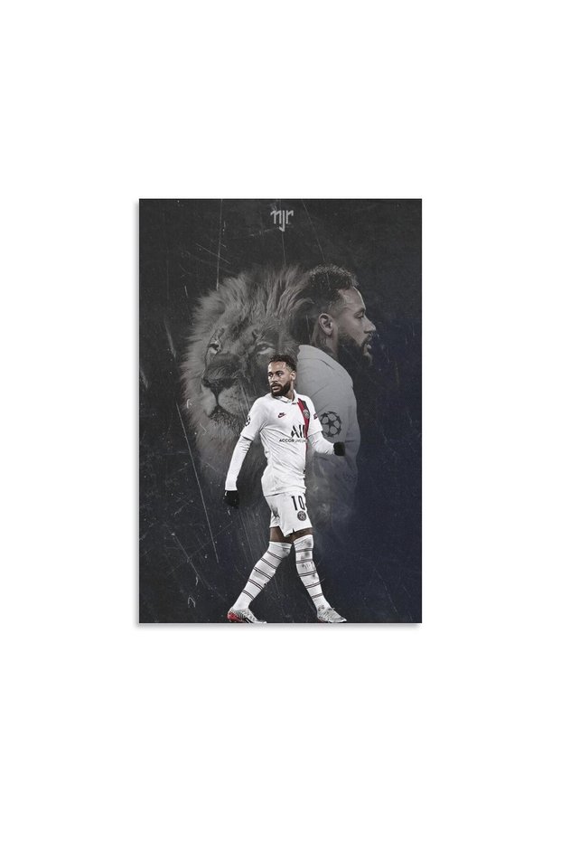 ALAYRA Soccer Star Poster-Neymar Canvas Poster-For Boy Bedroom Football Room GYM Wall Decor-Best Gifts for Football Fans-12in×18in (Neymar-2)45.7X30.5 CM