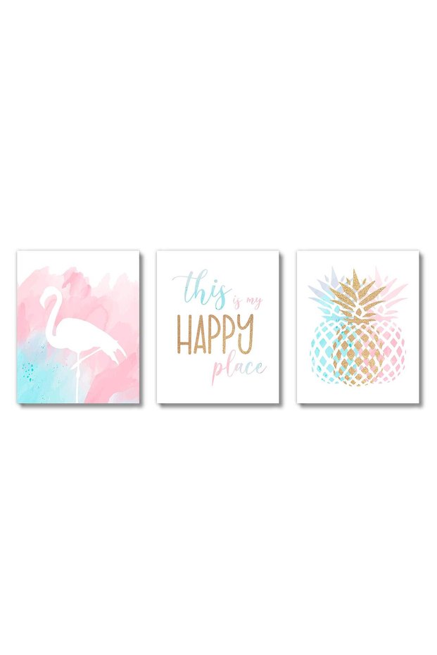 ALAYRA Teen Girl Room Wall Decor Art Prints (UNFRAMED ) Inspirational Wall Art, Motivational Quotes Posters for Kids, Tween Women Office Bedroom, Dorm, Cubicle, Desk - Pineapple,20X25 CM