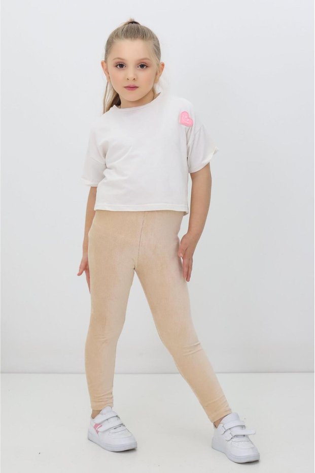 Girl's Stretch Fabric & Corded Fabric & Elastic Waist Velvet Tights
