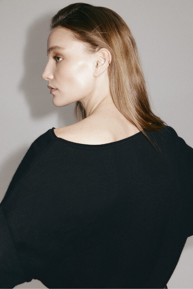 Tek Omuzlu İnce Triko Üst - 2