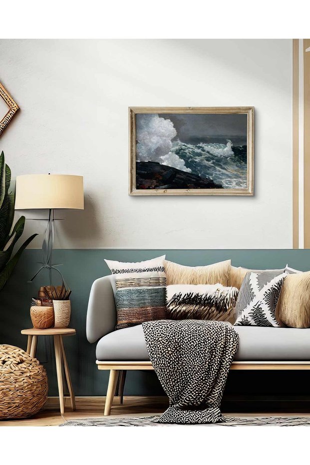 ALAYRA Unframed Canvas Wall Art Prints,, Coastal Posters & Prints for Wall Decor, Large Hanging Wall Art for Bedroom,Living Room,Bathroom,Kithchen61X40.6 CM