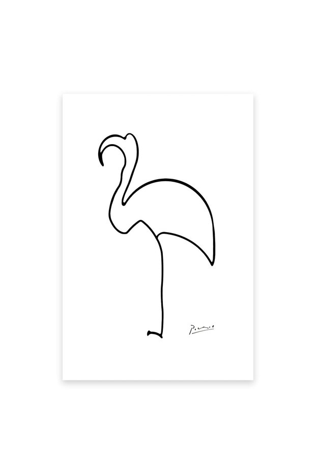 ALAYRA Pablo Picasso Wall Art - Abstract Canvas Print - Pablo Picasso Poster - Line Art Wall Decor - Modern Wall Art for Bedroom Living Room Office Unframed (/)45.7X30.5 CM