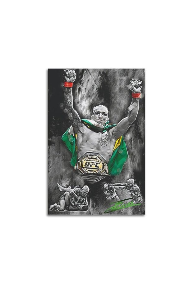 ALAYRA Charles Oliveira Poster Canvas Print Art For Office Room Aesthetic Decoration. Unframe-style-1, ()45.7X30.5 CM