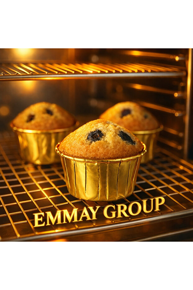 Gold (Gold) Color Muffin Cake Capsule 25 Pcs, Cupcake Muffin