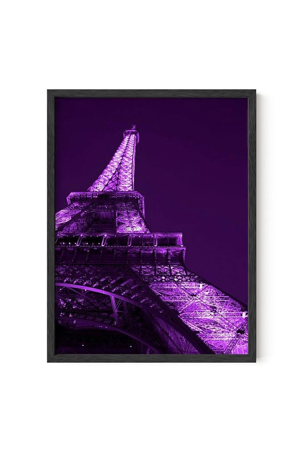 ALAYRA Purple Wall Art & Paris Wall Decor for Bedroom - Paris Wall Art & Aesthetic Posters for Bedroom Paris Posters for Teens & Purple Wall Decor for Bedroom Teen Girl UNFRAMED40.6X30.5 CM