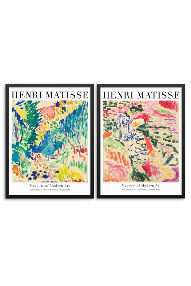 ALAYRA Sincerely, Not Henri Matisse Art Prints Set Gallery Exhibition Reproduction Posters 11''x14'' UNFRAMED Modern Artwork for Bedroom Bathroom or Living Room Gallery Wall Decor27.9X35.6 CM