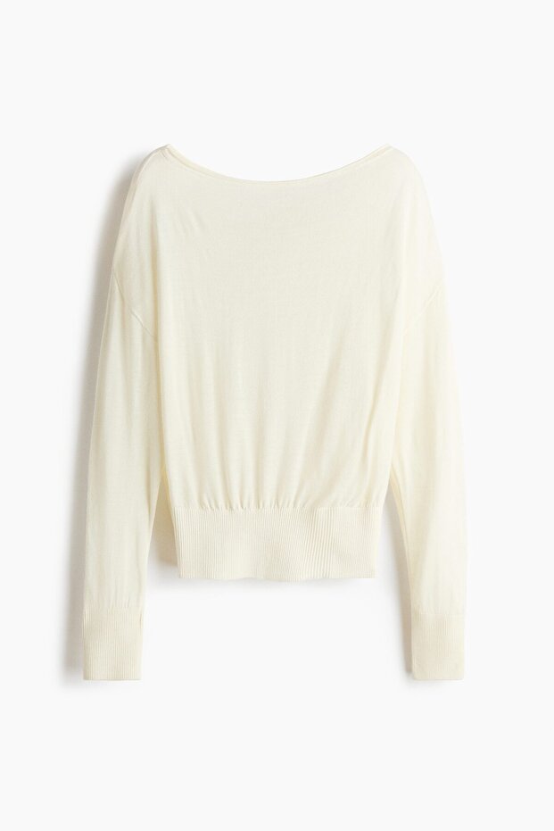 Tek Omuzlu İnce Triko Üst - 4