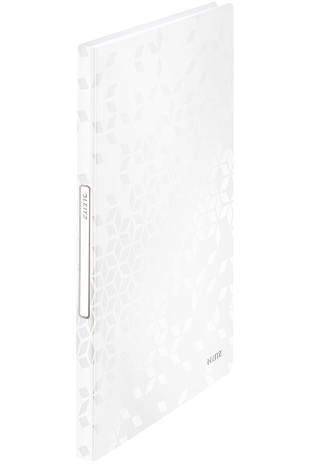 A4 presentation folder, 40 sheets, PP, WOW metallic white - 1