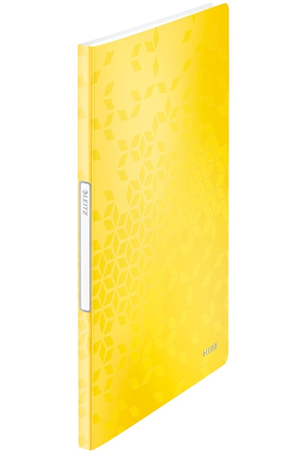 A4 presentation folder, 20 sheets, PP, WOW metallic yellow - 1
