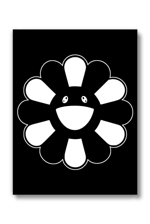ALAYRA (UNFRAMED ) Flower Face Sneakerhead Posters Teen Boy Room Girl Room Wall Art Prints Bedroom, Dorm, Desk - Black & White Sunflower Face40.6X30.5 CM