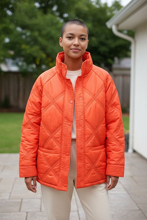 KAPİTONE CEKET TURUNCU - 7