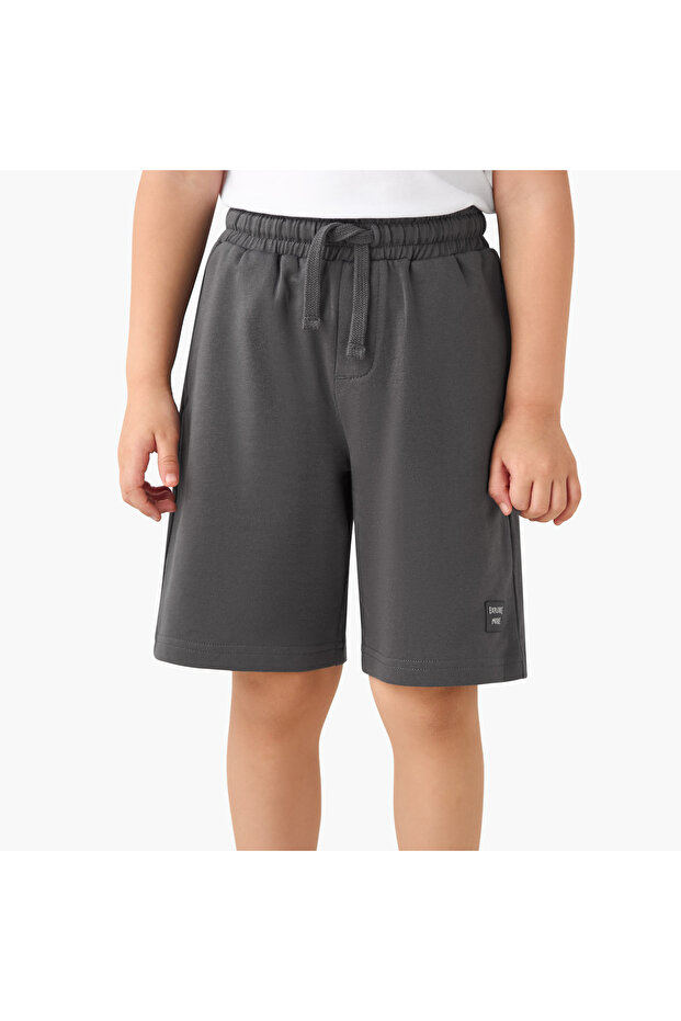 Boys Shorts with Pockets - Cotton - Drawstring Waist