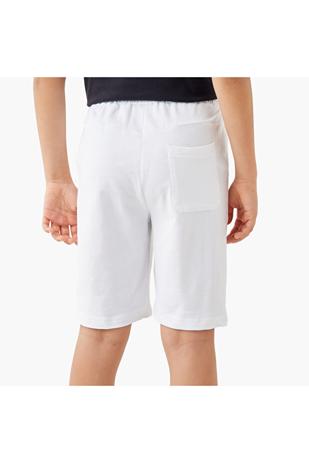 شورت سادة برباط مطاطي وجيوب - 3