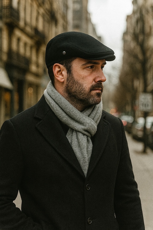 Winter Woolen London Sports Cap Men's Hat