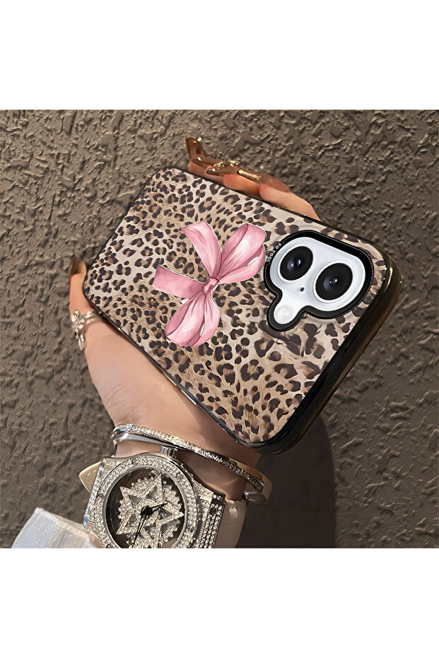 حافظة متوافقة مع هاتف iPhone 16 بنمط pardus، حافظة هاتف صلبة مضادة للسقوط - 3