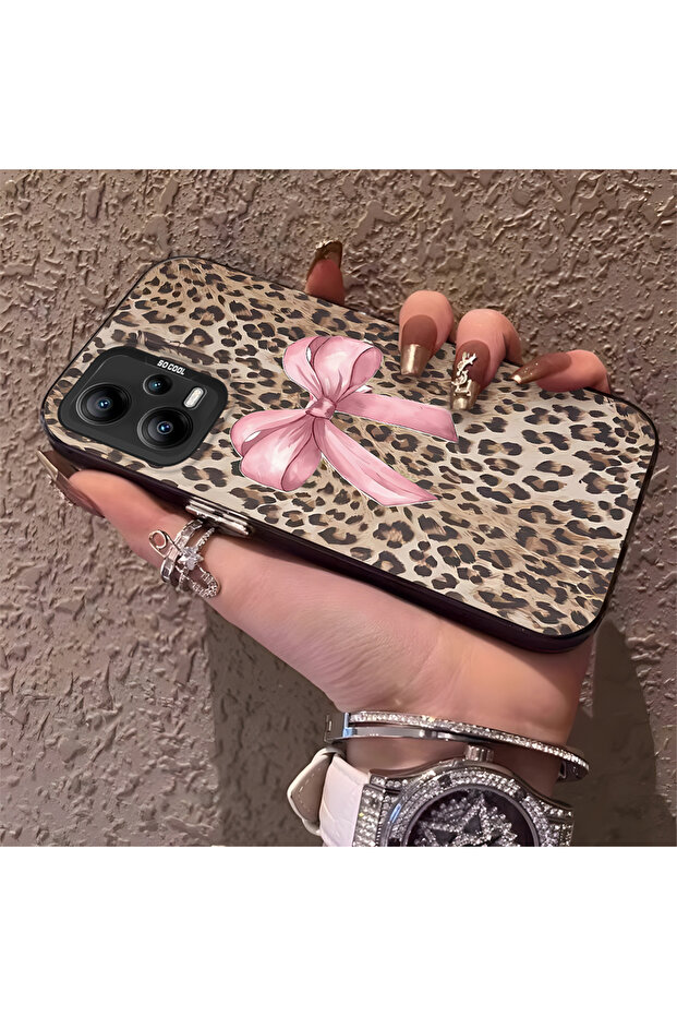 Xiaomi Redmi Note 12 5g Compatible Case Pardus Pattern Hard Shell Phone Case - 2