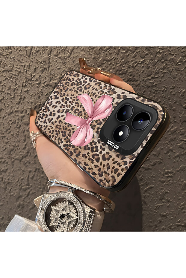 حافظة متوافقة مع هاتف Realme Note 50 بنمط pardus، حافظة هاتف صلبة مضادة للسقوط - 3