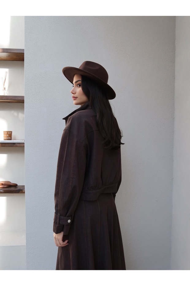 Bomber Denim Ceket - 5