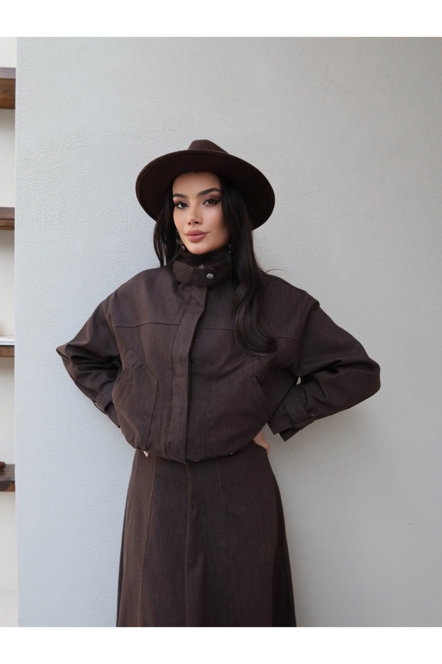 Bomber Denim Ceket - 1