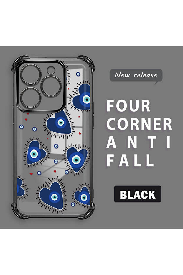 حافظة حماية شفافة من السيليكون متوافقة مع تكنو سبارك 20/20C بنمط العين الشريرة - 1