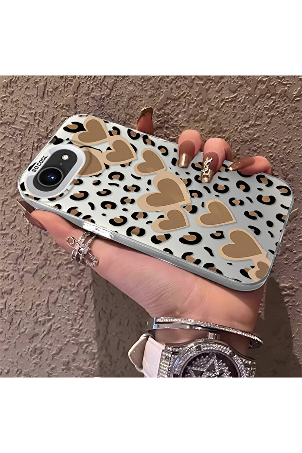 حافظة متوافقة مع هاتف iPhone 16e بنمط pardus، حافظة هاتف صلبة مضادة للسقوط - 2