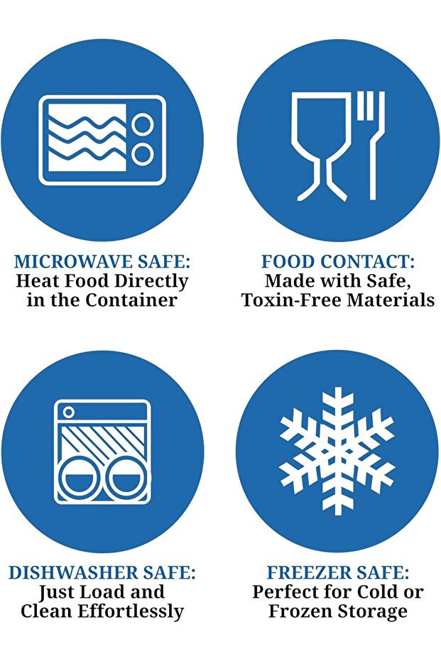 مجموعة صناديق تخزين طعام مستطيلة - 5