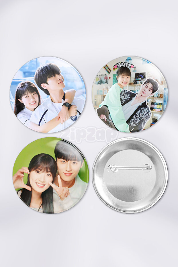 Lovely Runner K Drama Kdrama Bag Ornament Badge Pin Button Badge Set (3 Pcs)