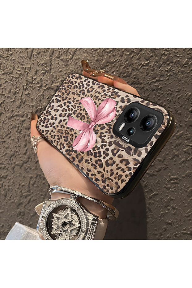 Xiaomi Redmi Note 12 5g Compatible Case Pardus Pattern Hard Shell Phone Case - 3