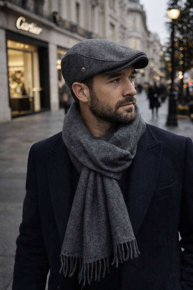 Winter Woolen London Sports Cap Men's Hat
