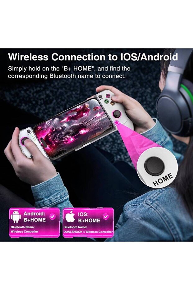 أجهزة تحكم ألعاب الهاتف المحمول لأجهزة iPhone/Android، أجهزة تحكم الهاتف بتقنية تأثير هول - 4