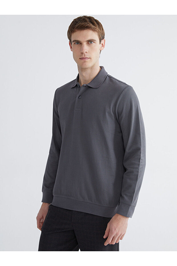Polo Neck Men's Sweatshirt