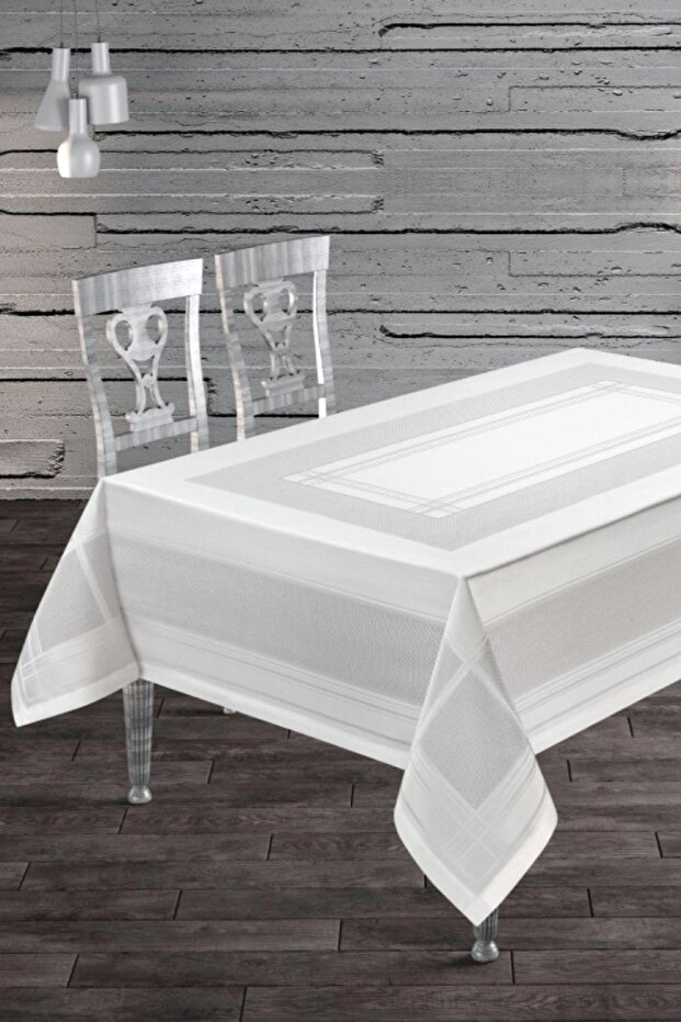 Dirt-Free Waterproof Special Patterned Jacquard Polyester Dining Tablecloth