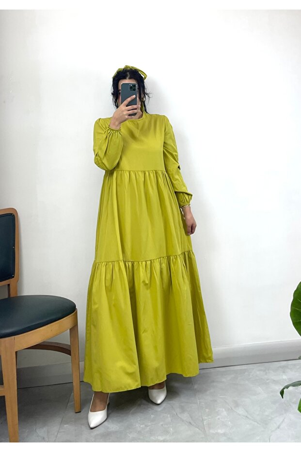 Rochie lungă cu talie înaltă - 3
