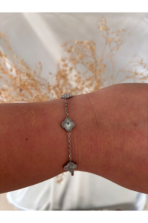 Yonca Model Çelik Bileklik - 2