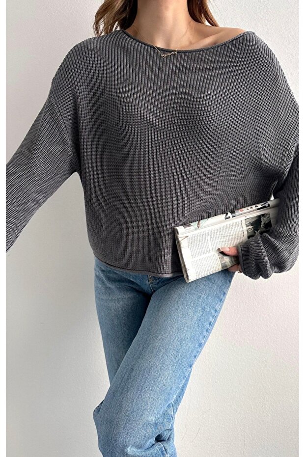 Selanik Örgü Viskon Basic Triko Kazak - 3