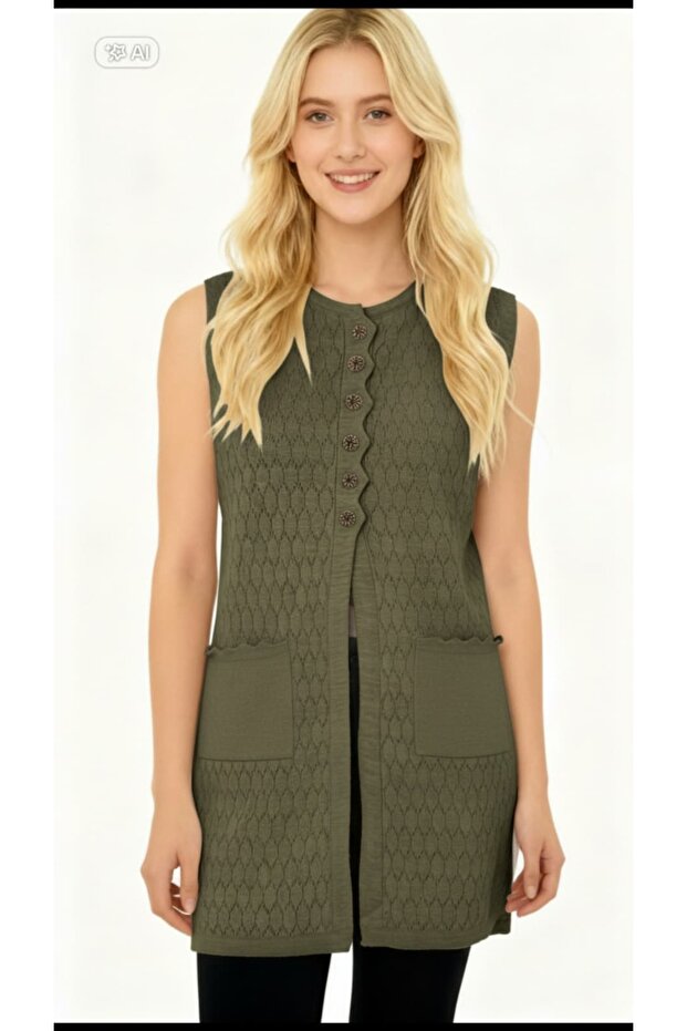 KADIN TRİKO YELEK - 1