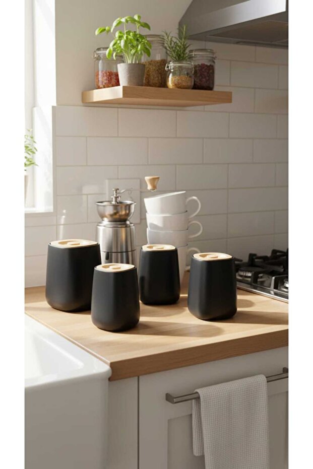 طقم برطمانات علب بهارات وتوابل - 3