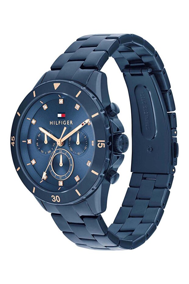 Round Analog Women's Blue Case Watch - 1782743 - 1