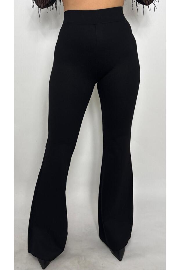 İSPANYOL PAÇA ÇELİK KUMAŞ TAYT - 4