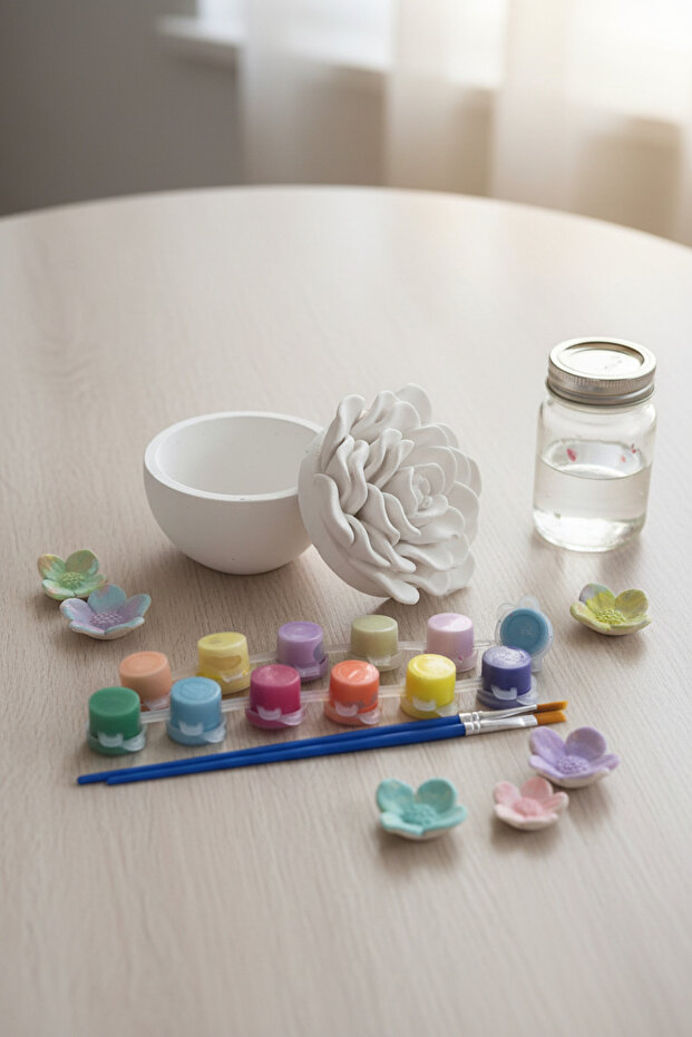 ÇİÇEK KUTU BOYAMA SETİ - 4