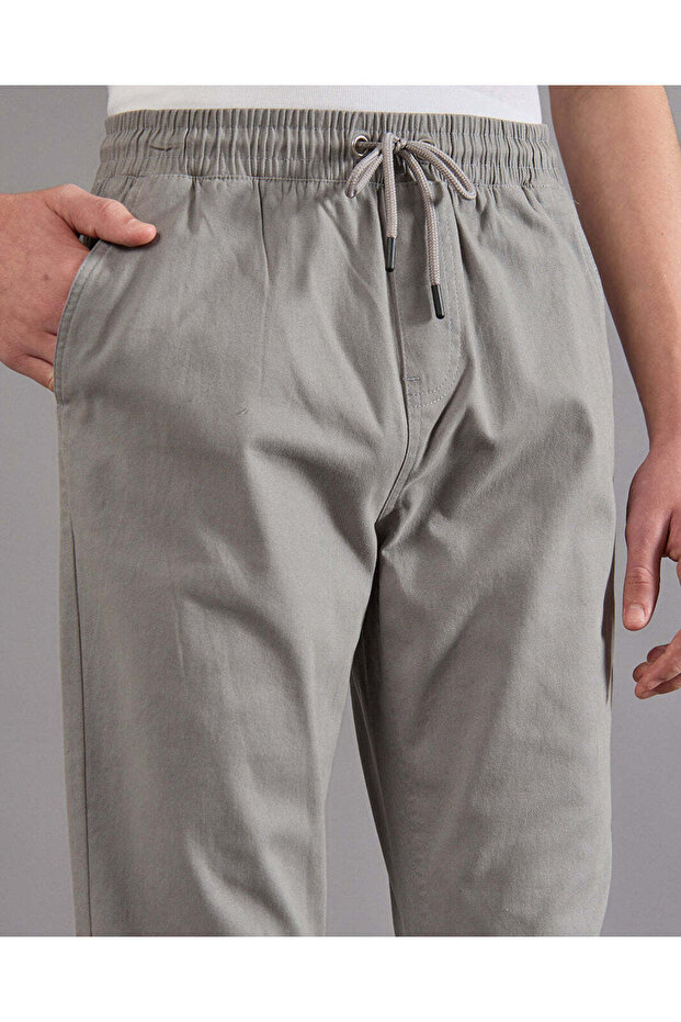 Senior Boys Grey Basic Pull On Joggers - 4